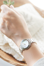 Citizen Eco-Drive Stainless Steel Mother of Pearl Dial Watch EM1090-60D