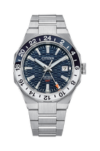 Citizen Series 8 Timepiece with GMT Functionality Blue dial Stainless Steel NB6034-58L