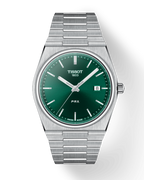 Tissot PRX Green Dial Silver Steel Strap Watch For Men - T137.410.11.091.00