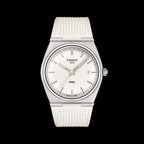 Tissot PRX 40 White Dial White Rubber Strap Watch For Men -  T137.410.17.011.00