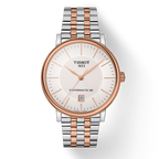 Tissot Carson Premium Powermatic 80 White Dial Two Tone Steel Strap Watch For Men - T122.407.22.031.01