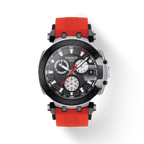 Tissot T Race Chronograph Black Dial Red Silicone Strap Watch For Men - T115.417.27.051.00