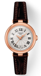Tissot Bellissima Small Lady White Dial Brown Leather Strap Watch For Women - T126.010.36.013.00