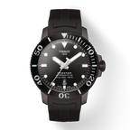 Tissot Seastar 1000 Powermatic 80 Black Dial Black Rubber Strap Watch For Men - T120.407.37.051.00
