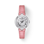 Tissot Bellissima Small Lady Silver Dial Pink Leather Strap Watch For Women - T126.010.16.013.01