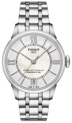 Tissot Chemin Des Tourelles Powermatic 80 Lady Silver Dial Silver Steel Strap Watch For Women - T099.207.11.118.00