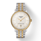 Tissot Carson Premium Powermatic 80 White Dial Two Tone Steel Strap Watch For Men - T122.407.22.031.00