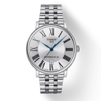 Tissot T Classic Carson Premium Powermatic 80 Silver Dial Silver Steel Strap Watch For Men - T122.407.11.033.00