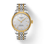 Tissot T Classic Le Locle Powermatic 80 Silver Dial Two Tone Steel Strap Watch For Men - T0064072203301