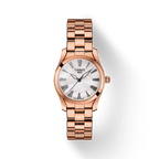 Tissot T Wave Mother of Pearl Dial Rose Gold Steel Strap Watch For Women - T112.210.33.113.00