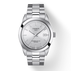 Tissot Gentleman Powermatic 80 Silicium Silver Dial Silver Steel Strap Watch For Men - T127.407.11.031.00
