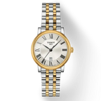 Tissot T Classic Carson Lady Premium Silver Dial Two Tone Steel Strap Watch For Women - T122.210.22.033.00