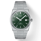Tissot PRX Powermatic 80 Green Dial Silver Steel Strap Watch For Men - T137.407.11.091.00