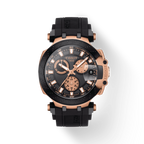 Tissot T Race Chronograph Black Dial Black Silicone Strap Watch For Men - T115.417.37.051.00