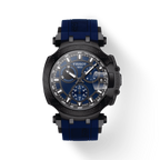 Tissot T Race Chronograph Blue Dial Blue Silicone Strap Watch For Men - T115.417.37.041.00