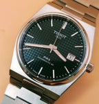 Tissot PRX Powermatic 80 Green Dial Silver Steel Strap Watch For Men - T137.407.11.091.00