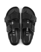 Arizona Exquisite Black Nubuck Leather Sandals