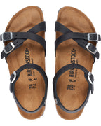 Kumba Black Oiled Leather Sandals