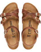 Kumba Cognac Oiled Leather Sandals