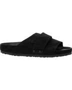 Kyoto Exquisite Black Suede Leather Sandals