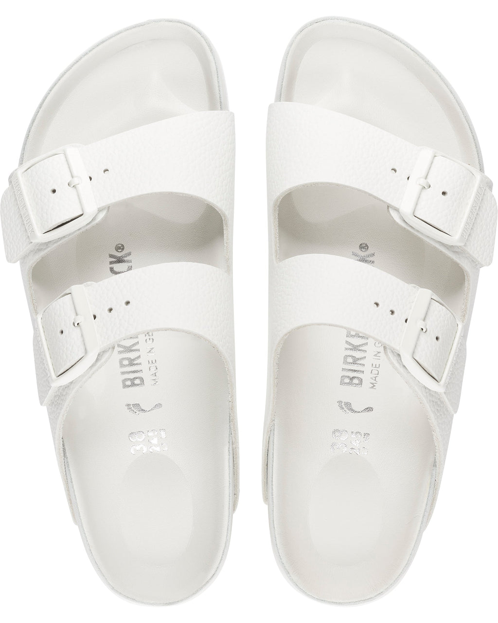 Arizona Exquisite White Leather Sandals