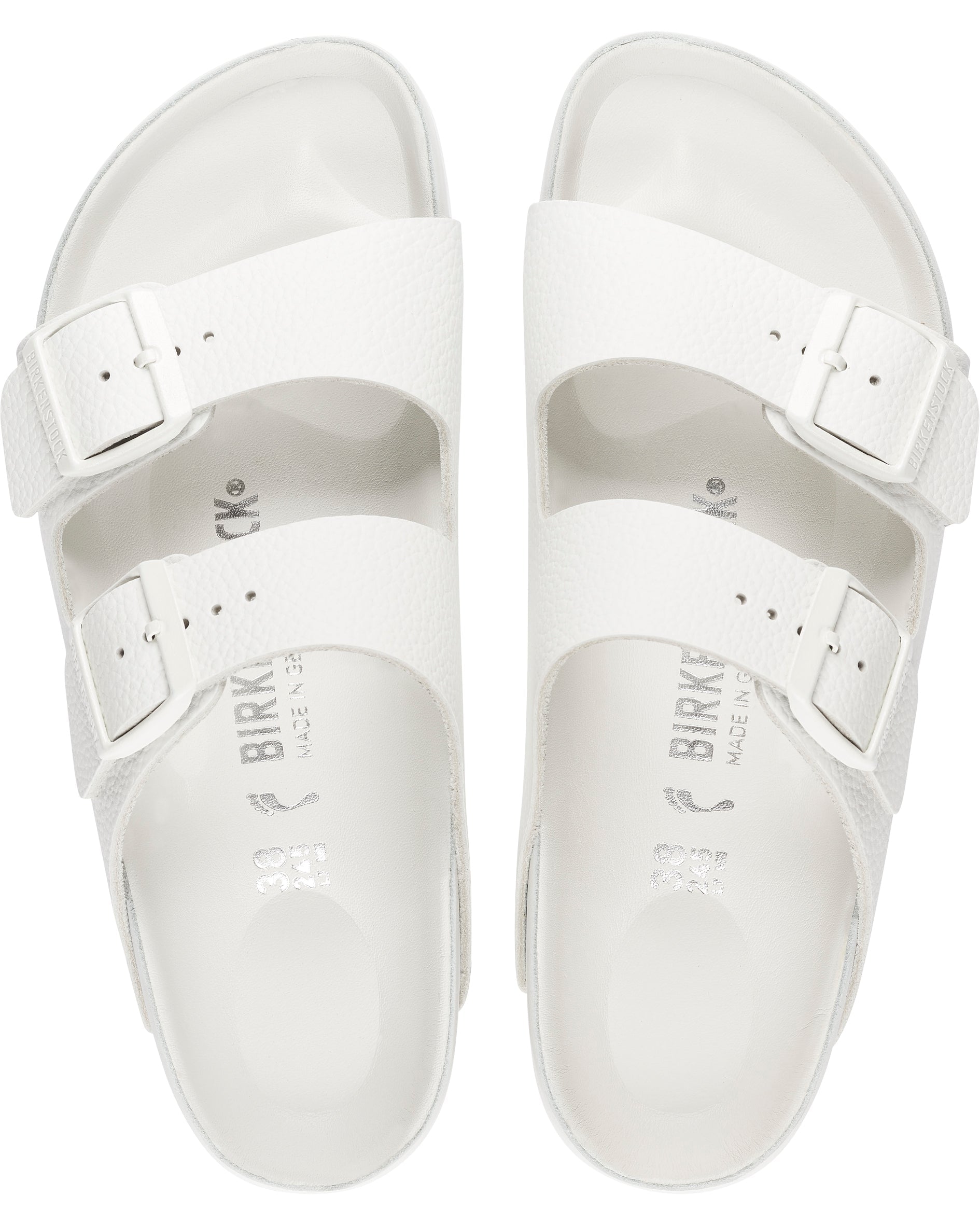Arizona Exquisite White Leather Sandals