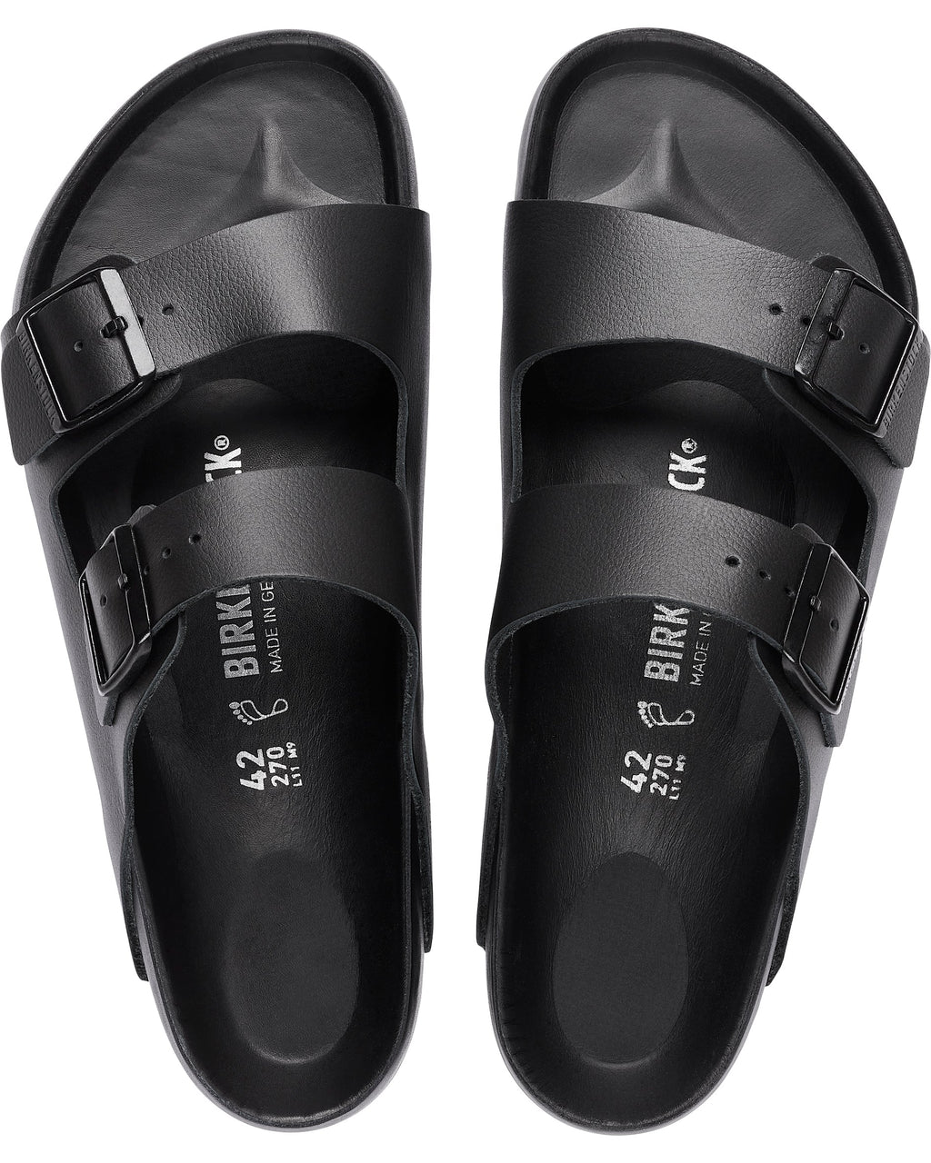 Arizona Exquisite Black Leather Sandals