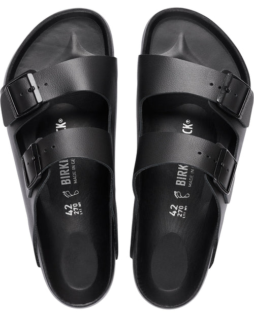 Arizona Exquisite Black Leather Sandals