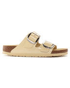 Arizona Big Buckle High Shine Butter Leather Sandals