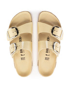 Arizona Big Buckle High Shine Butter Leather Sandals