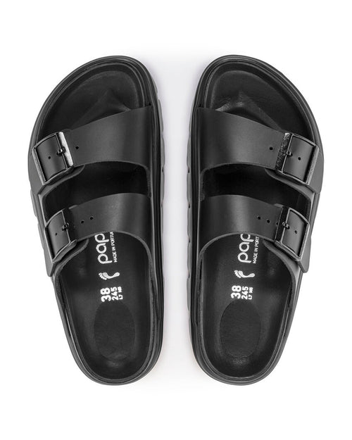 Arizona Chunky Exquisite Black Leather Sandals