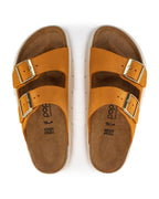 Arizona Chunky Apricot Suede Leather Sandals