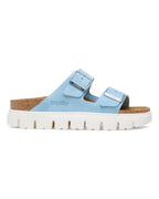 Arizona Chunky Mineral Blue Suede Leather Sandals