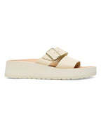 Almina Exquisite Ecru Leather Sandals