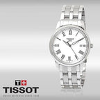 Tissot T Classic Dream White Dial Silver Steel Strap Watch for Men - T033.410.11.013.01