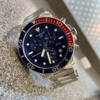 Tissot Seastar 1000 Chronograph Blue Dial Silver Steel Strap Watch For Men - T120.417.11.041.03