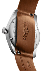 Longines Spirit Prestige Edition Automatic COSC Stainless Steel Black Dial Interchangeable Brown Leather/NATO Strap Date Mens Watch L3.810.4.53.9