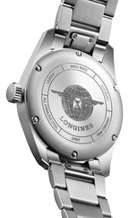Longines Spirit Prestige Edition Automatic COSC Stainless Steel Silver Dial Interchangeable Brown Leather/NATO Strap Date Mens Watch L3.810.4.73.9