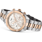 Tissot PR 100 Sport Chic Chronograph Diamonds Mother of Pearl Dial Two Tone Steel Strap Watch for Women - T101.917.22.116.00