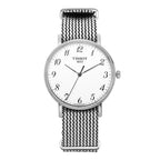 Tissot T Classic Everytime Medium White Dial Two Tone NATO Strap Watch for Women - T109.410.18.032.00