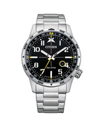 Citizen Eco Drive Bracelet Black Dial Watch BM7550-87E
