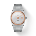 Tissot PRX Powermatic 80 Silver Dial Silver Steel Strap Watch For Men - T1374072203100