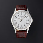 Tissot T Classic Dream White Dial Brown Leather Strap Watch for Men - T033.410.16.013.01