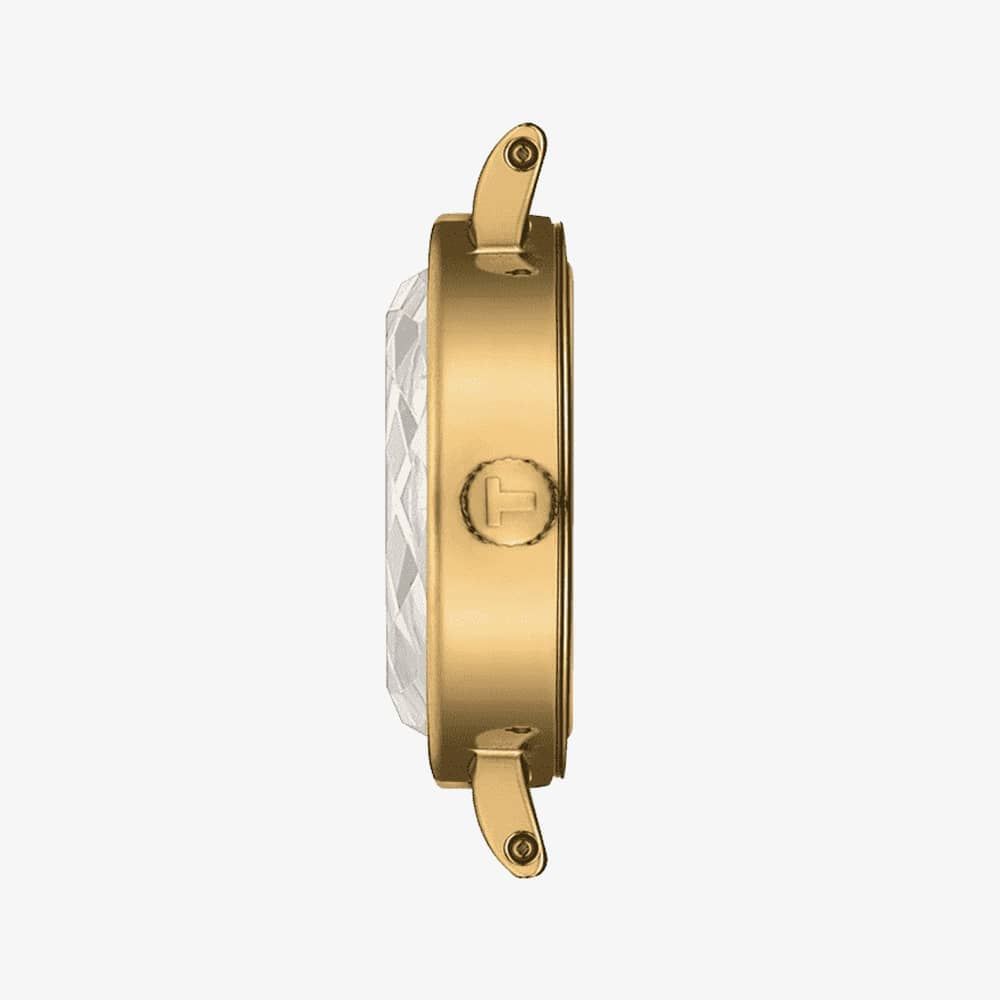 Tissot Lovely Round Green Mother of Pearl Dial Green Leather Strap Watch for Women - T140.009.36.091.00