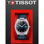Tissot PRX Blue Dial Blue Leather Strap Watch for Men - T137.410.16.041.00