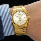 Tissot PRX Gold Dial Gold Steel Strap Watch for Men - T137.210.33.021.00