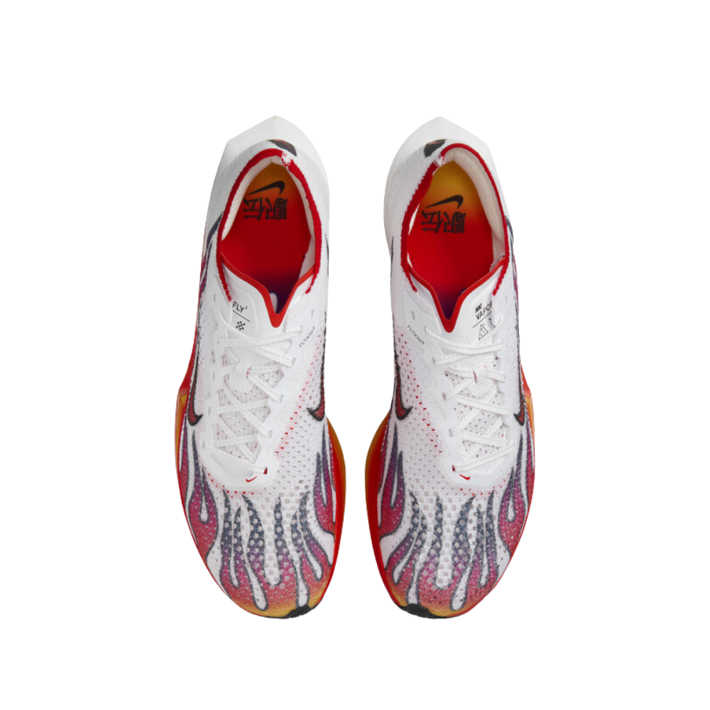 ZoomX Vaporfly Next% 3 Flyknit Premium Men's :White | Habanero Red