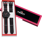Tissot Supersport Chrono Giro D'Italia Black Dial Black Nylon Strap Watch for Men - T125.617.37.051.00