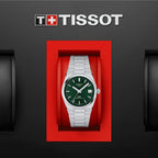 Tissot PRX Powermatic 80 Green Dial Silver Steel Strap Watch for Men - T137.207.11.091.00