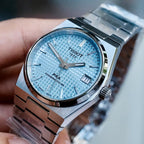 Tissot PRX Powermatic 80 Ice Blue Dial Silver Steel Strap Watch for Men - T137.207.11.351.00